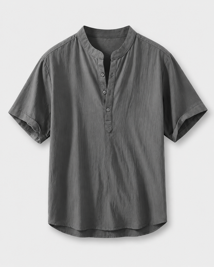 Short-Sleeve Camp-Collar Shirt