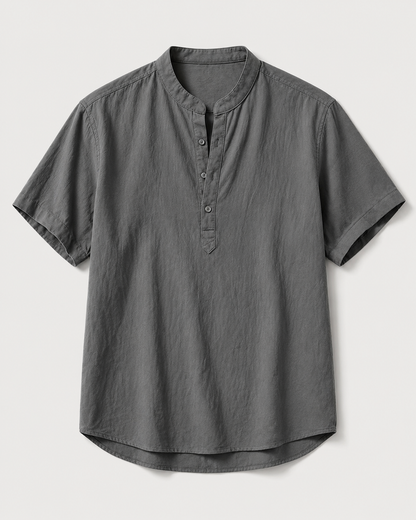 Short-Sleeve Camp-Collar Shirt