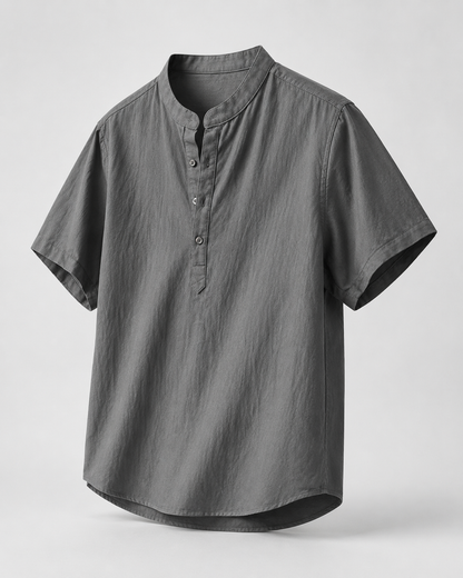 Short-Sleeve Camp-Collar Shirt