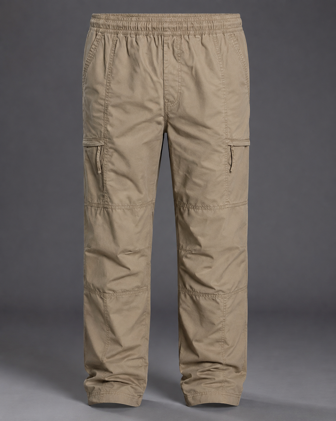Utility Cargo Trousers with Elastic Waist
