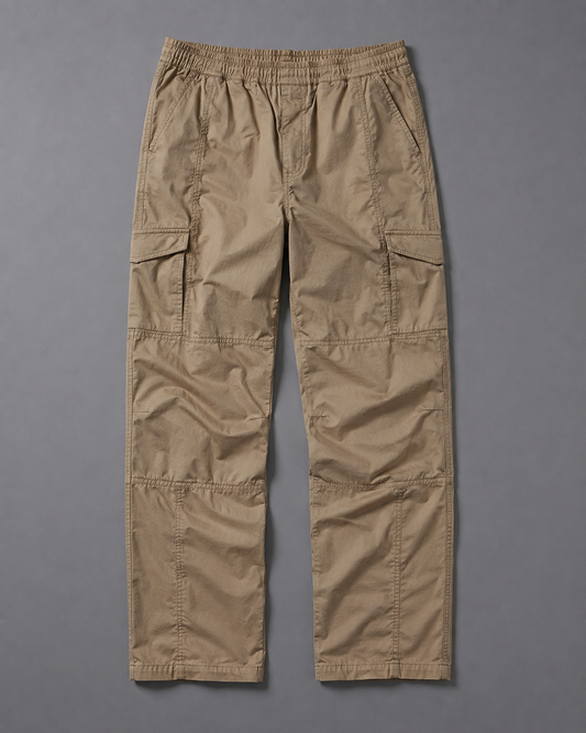 Utility Cargo Trousers with Elastic Waist
