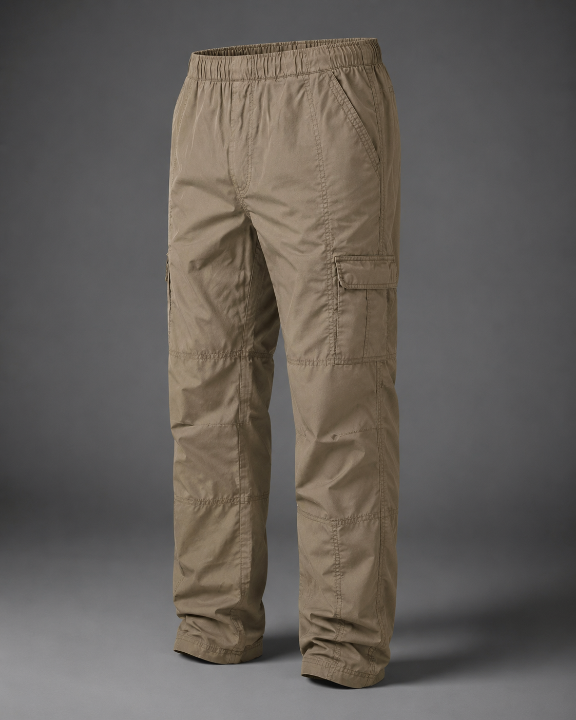 Utility Cargo Trousers with Elastic Waist