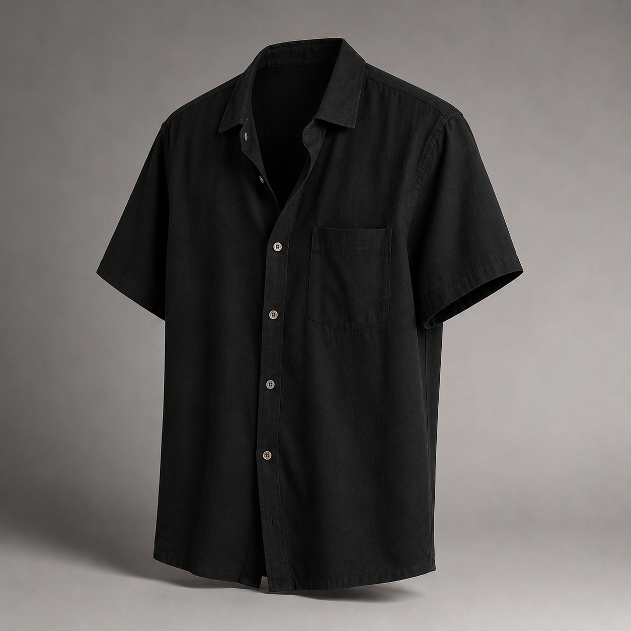 Relaxed Short-Sleeve Camp Shirt